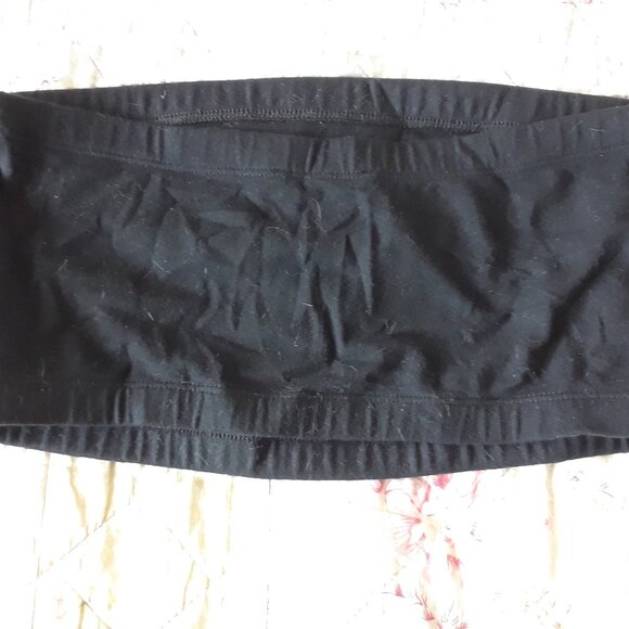 Vintage 90s bebe Tube Top Rhinestone Logo L - Picture 4 of 7